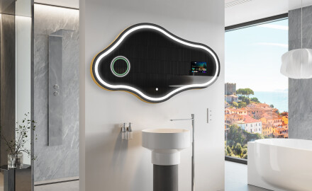 Nepravilno čarobno ogledalo LED osvetljeno C223 Google