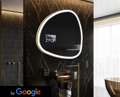 LED osvetljeno nepravilno ogledalo SMART J222 Google