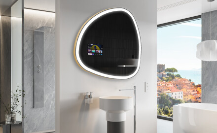 LED osvetljeno nepravilno ogledalo SMART J222 Google