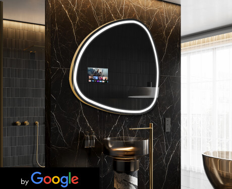 LED osvetljeno nepravilno ogledalo SMART J223 Google