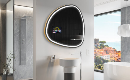 LED osvetljeno nepravilno ogledalo SMART J223 Google