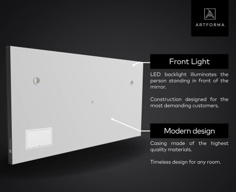 LED osvetljeno ogledalo z zaslonom SMART Apple L15 #5