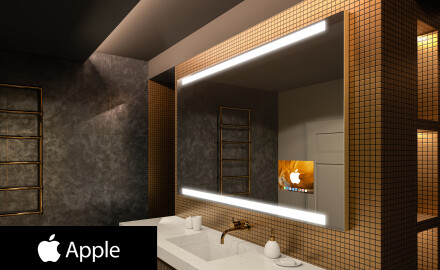 LED osvetljeno ogledalo z zaslonom SMART Apple L47
