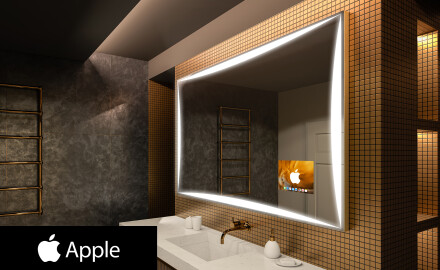 Kopalnica LED osvetljeno ogledalo SMART L77 Apple