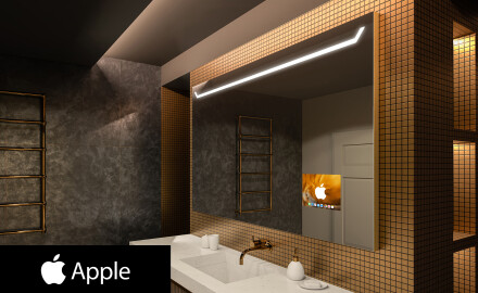 LED osvetljeno ogledalo z zaslonom SMART Apple L128