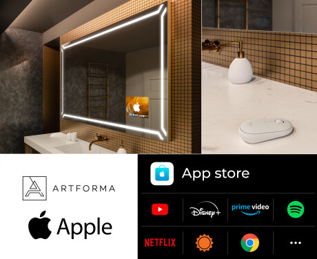 Kopalniško ogledalo z LED osvetlitvijo SMART L129 Apple #2