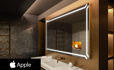 Kopalniško ogledalo z LED osvetlitvijo SMART L129 Apple
