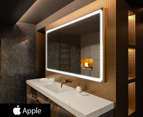 LED osvetljeno ogledalo z zaslonom SMART Apple L136