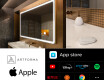 LED osvetljeno ogledalo z zaslonom SMART Apple L136 #2