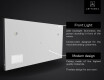 LED osvetljeno ogledalo z zaslonom SMART Apple L136 #5