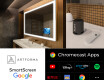 Dizajnersko osvetljeno LED kopalniško pametno ogledalo L01 Google Series #4