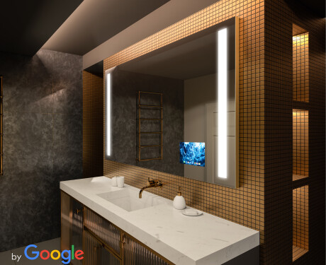 Pametno kopalniško ogledalo z lučmi LED L02 Google Series