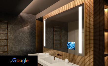 Pametno kopalniško ogledalo z lučmi LED L02 Google Series