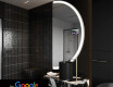 Polkrožno čarobno ogledalo z LED osvetlitvijo A222 Google