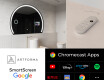 Polkrožno čarobno ogledalo z LED osvetlitvijo W223 Google #2