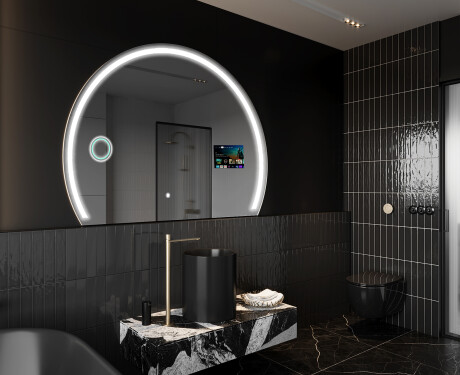 Polkrožno čarobno ogledalo z LED osvetlitvijo W223 Google #8