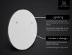 LED osvetljeno okroglo ogledalo SMART L114 Samsung #2