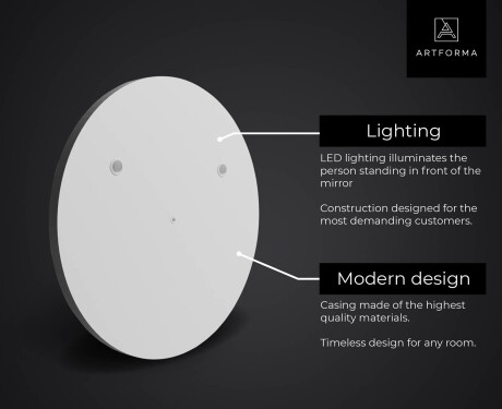 SMART okroglo kopalniško ogledalo LED L156 Samsung #2