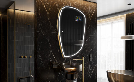 SMART nepravilno kopalniško ogledalo LED I223 Google