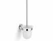 CLASSIC – viseča WC-krtača / matirano steklo / krom