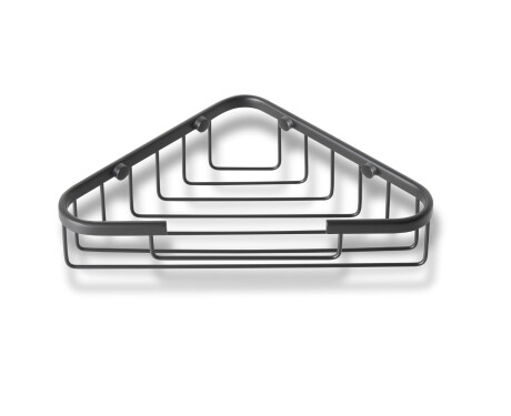 Kotiček za milo 19x19x6 / mat črn