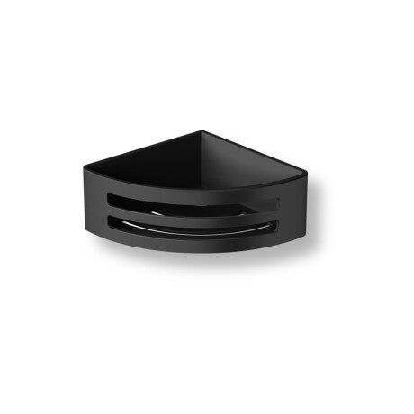 Kotni koš 16x16x6 / mat črn / črna plastična vložka #1