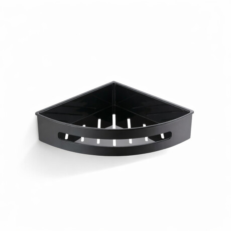 Kotni koš 20,5 x 20,5 x 5,5 / mat črn / črna plastična vložka #1