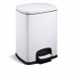 PREMIUM pravokotni koš s pedalom, 20 L, mehko zapiranje / bel #1