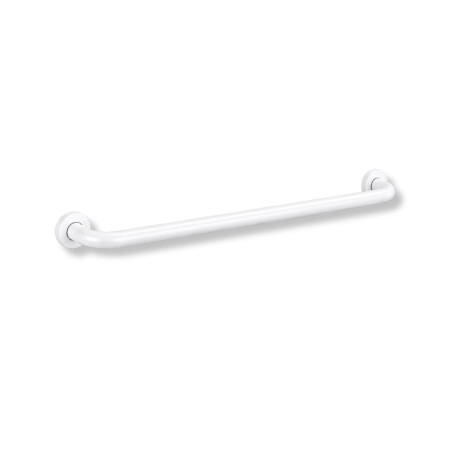 Opora za osebe s posebnimi potrebami, Ø32, ravna, STANDARD – 80 cm / nerjaveče jeklo, mat belo #1