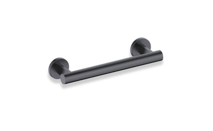 Opora za osebe s posebnimi potrebami, Ø32, ravna, PREMIUM – 30 cm / nerjaveče jeklo, mat črna