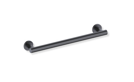 Opora za osebe s posebnimi potrebami, Ø32, ravna, PREMIUM – 50 cm / nerjaveče jeklo, mat črna
