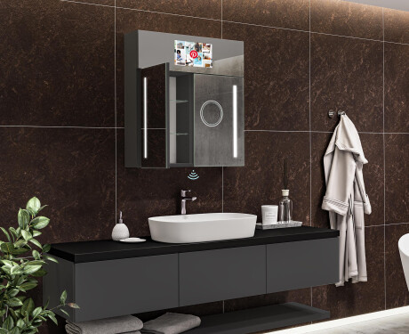 Smart LED osvetljena ogledalna omarica - L02 Sarah 66,5 x 72cm #12