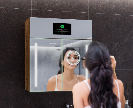 Smart LED osvetljena ogledalna omarica - L02 Sarah 66,5 x 72cm #8