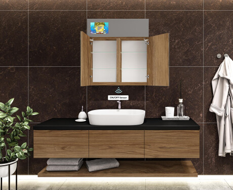 Smart LED osvetljena ogledalna omarica - L02 Sarah 66,5 x 72cm #9