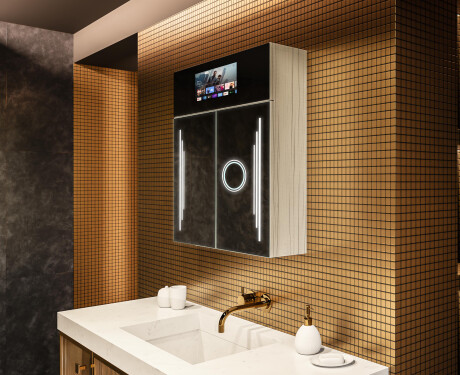 Smart LED osvetljena ogledalna omarica - L27 Sarah 66,5 x 72cm