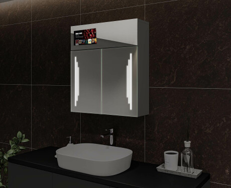 Smart LED osvetljena ogledalna omarica - L27 Sarah 66,5 x 72cm #6