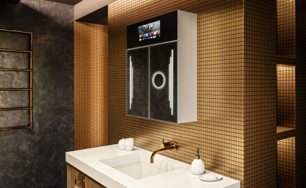 Smart LED osvetljena ogledalna omarica - L27 Sarah 66,5 x 72cm
