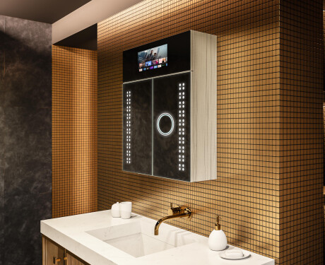 Smart LED osvetljena ogledalna omarica - L55 Sarah 66,5 x 72cm