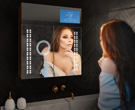 Smart LED osvetljena ogledalna omarica - L55 Sarah 66,5 x 72cm #10