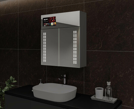 Smart LED osvetljena ogledalna omarica - L55 Sarah 66,5 x 72cm #6