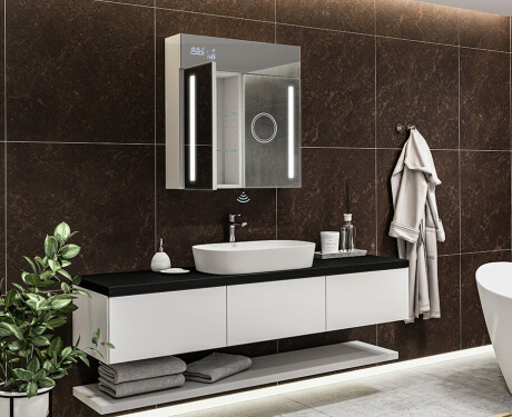 LED osvetljena ogledalna omarica - L02 Emily 66,5 x 72cm #11