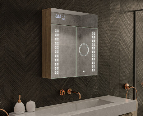 LED osvetljena ogledalna omarica - L55 Emily 66,5 x 72cm
