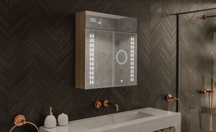 LED osvetljena ogledalna omarica - L55 Emily 66,5 x 72cm