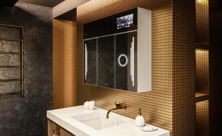 Smart LED osvetljena ogledalna omarica - L27 Sarah 100 x 72cm
