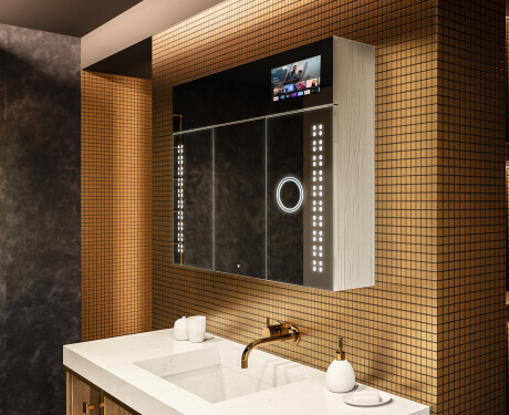 Smart LED osvetljena ogledalna omarica - L55 Sarah 100 x 72cm