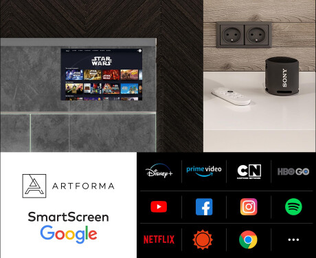 Smart LED osvetljena ogledalna omarica - L55 Sarah 100 x 72cm #5