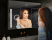 LED osvetljena ogledalna omarica - L02 Emily 100 x 72cm #9