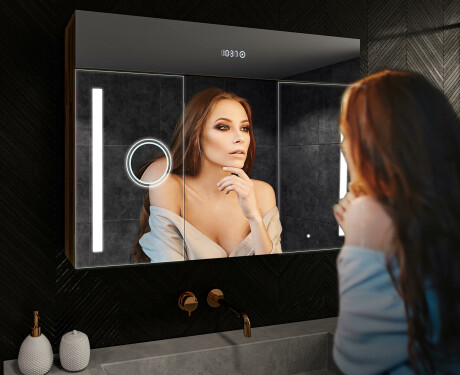 LED osvetljena ogledalna omarica - L02 Emily 100 x 72cm #9