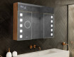 LED osvetljena ogledalna omarica - L03 Emily 100 x 72cm