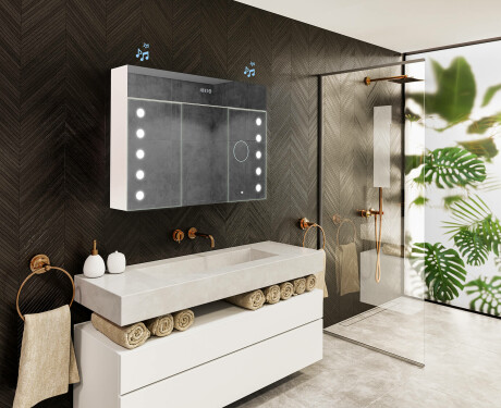 LED osvetljena ogledalna omarica - L06 Emily 100 x 72cm #10